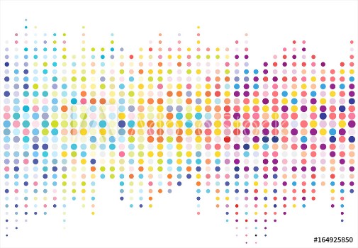 Picture of Abstract colorful halftone texture dots pattern vector